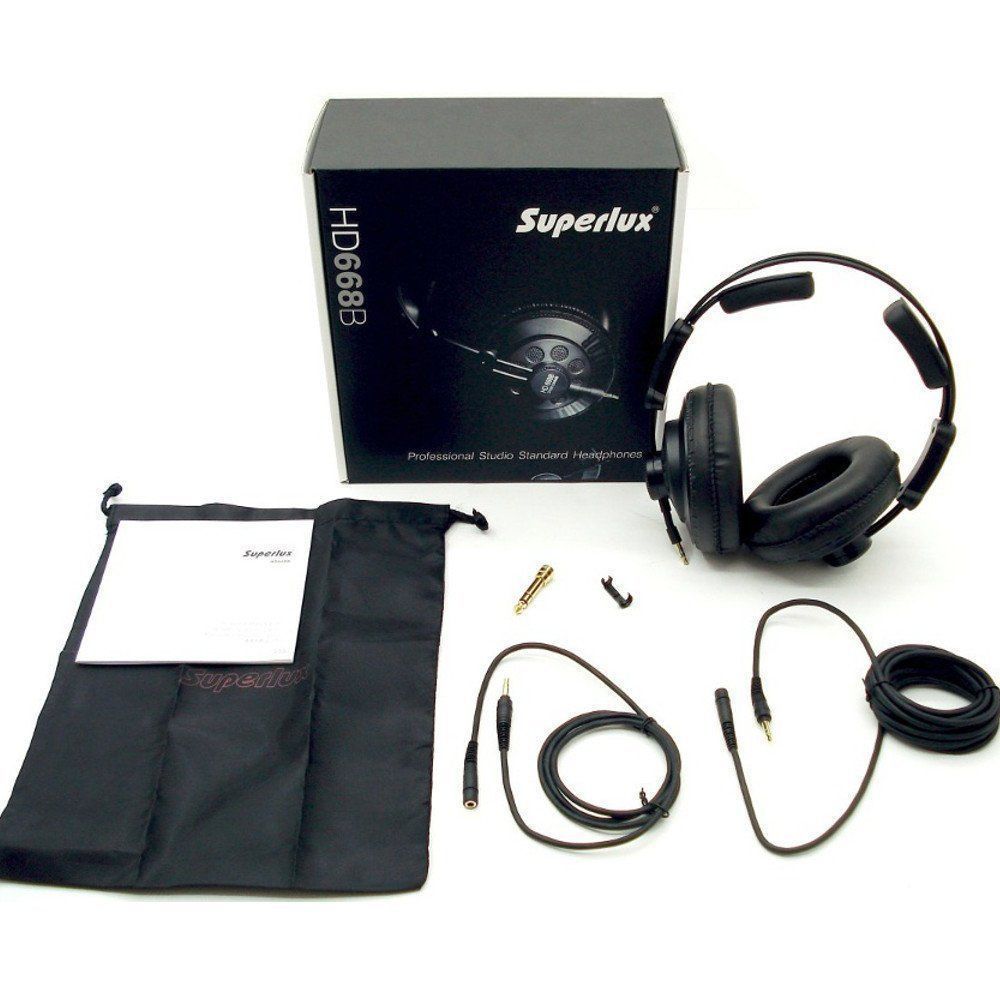 Superlux Professional Monitor Headphone HD668B Semi-Open type from Japan New