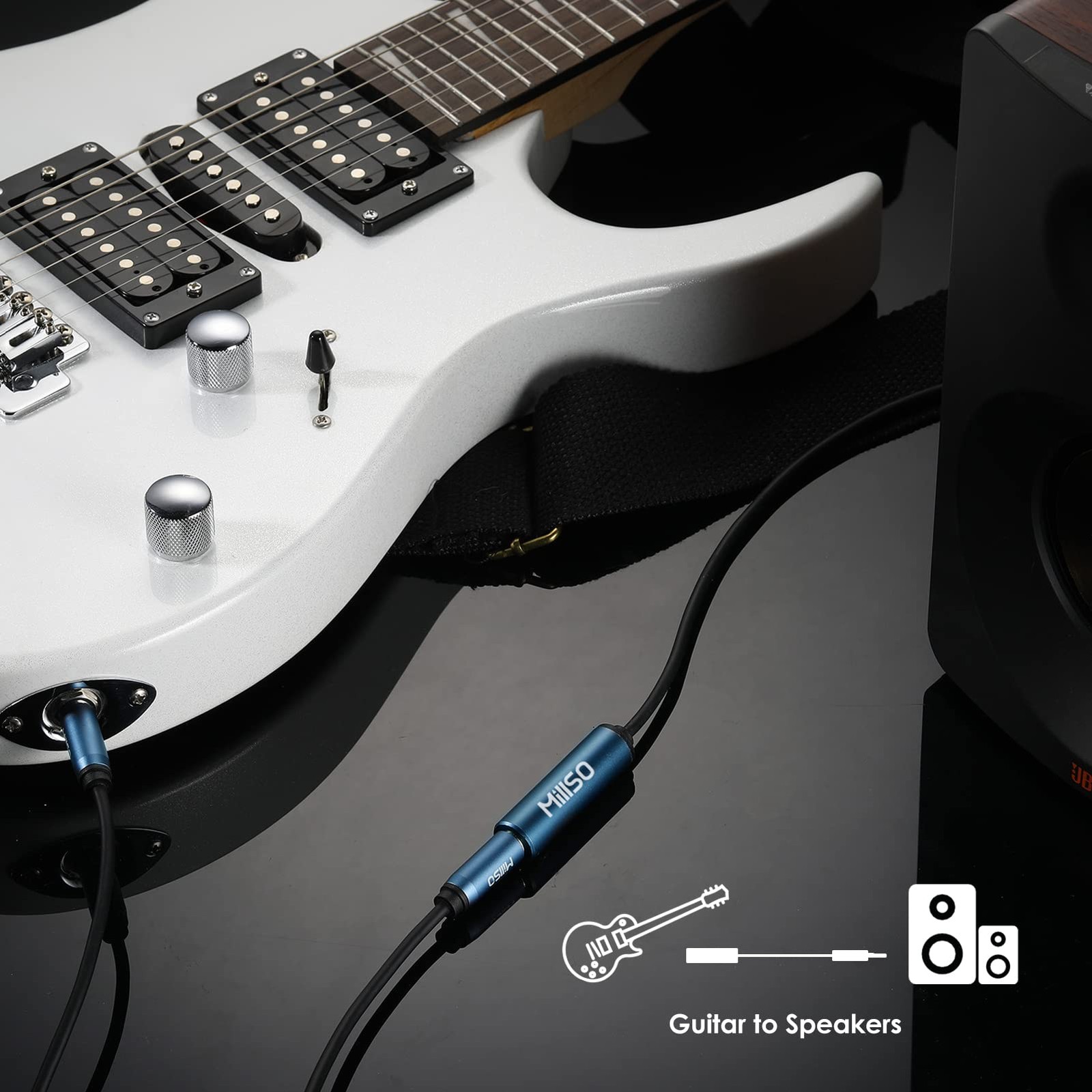 1/4 to 3.5mm Headphone Adapter, TRS 6.35mm Female to 3.5mm Male 1/8 to 1/4 Stere