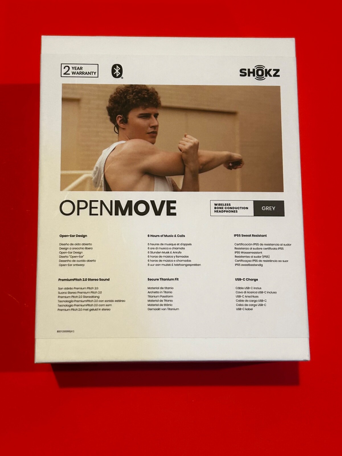 Shokz OpenMove Bone Conduction Open Ear Headphones – Gray S661-ST-GY-US