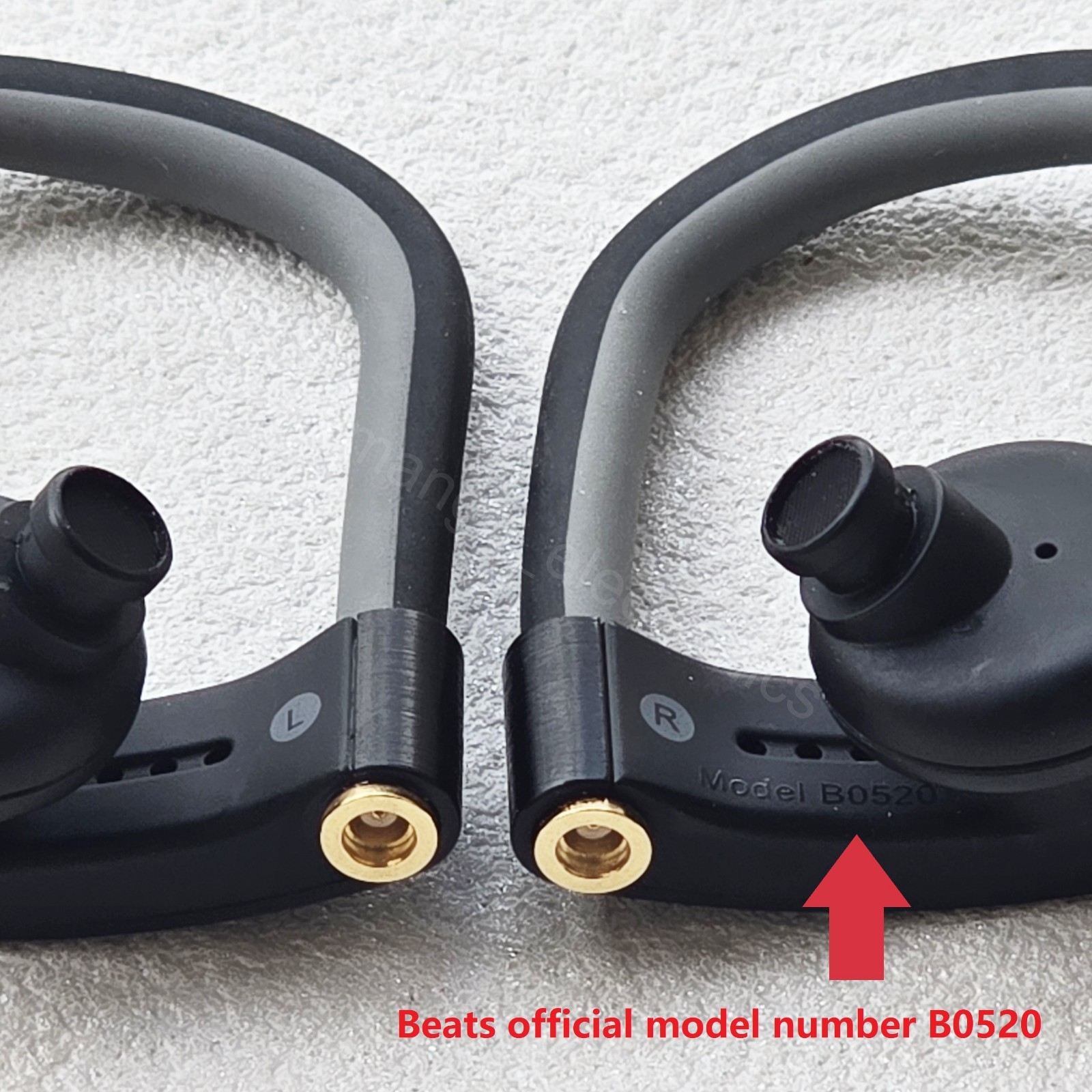 MMCX Mod Wired Earphone w.Authentic Beats Powerbeats 2 B0520 B0548 Heavy Bass