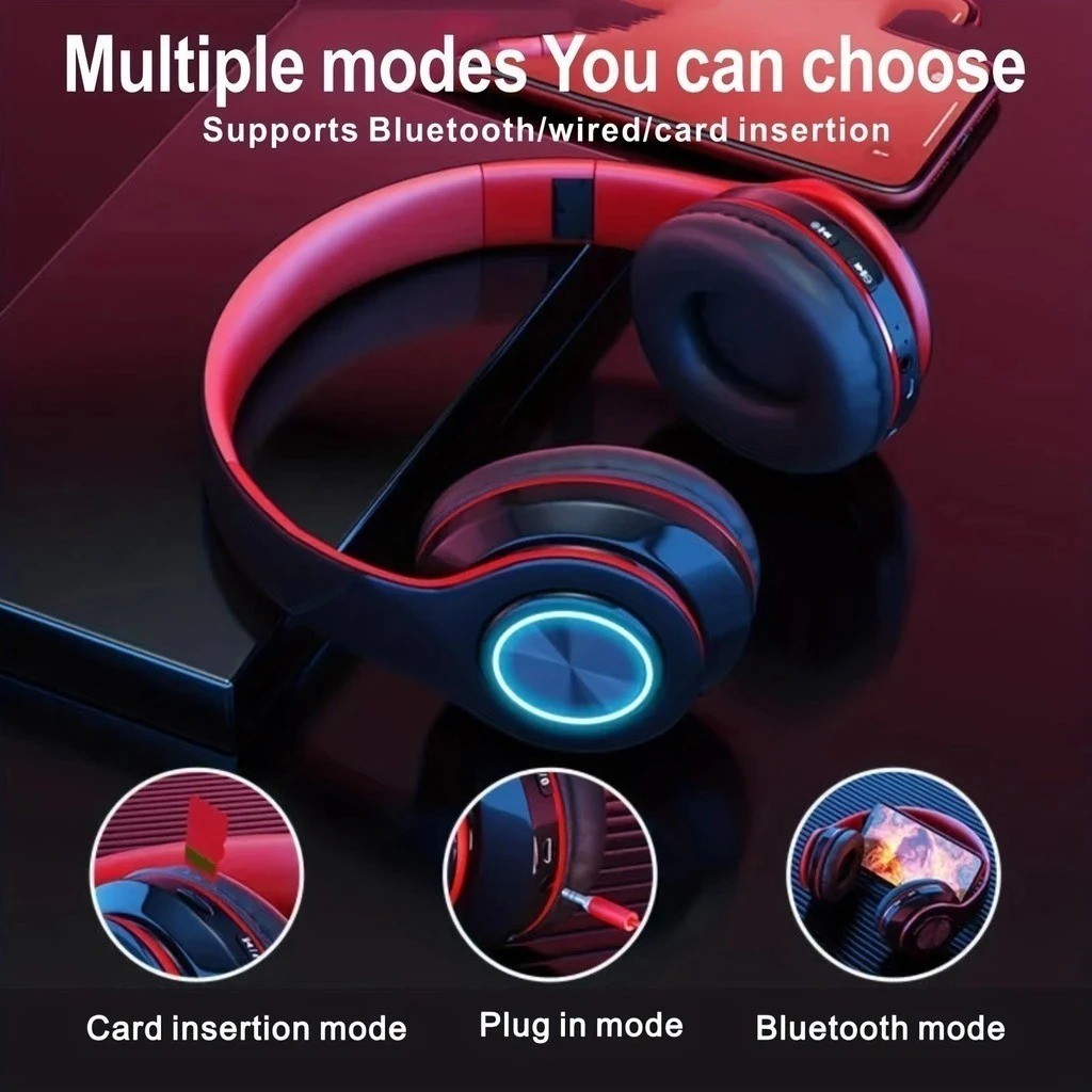 Super Bass Wireless Bluetooth Headphones Foldable Stereo Earphones Headsets Mic