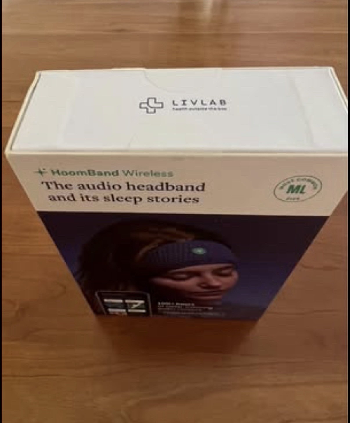 HoomBand Bluetooth Sleep Headband for Sleep, Travel, Meditation, Yoga M/L New