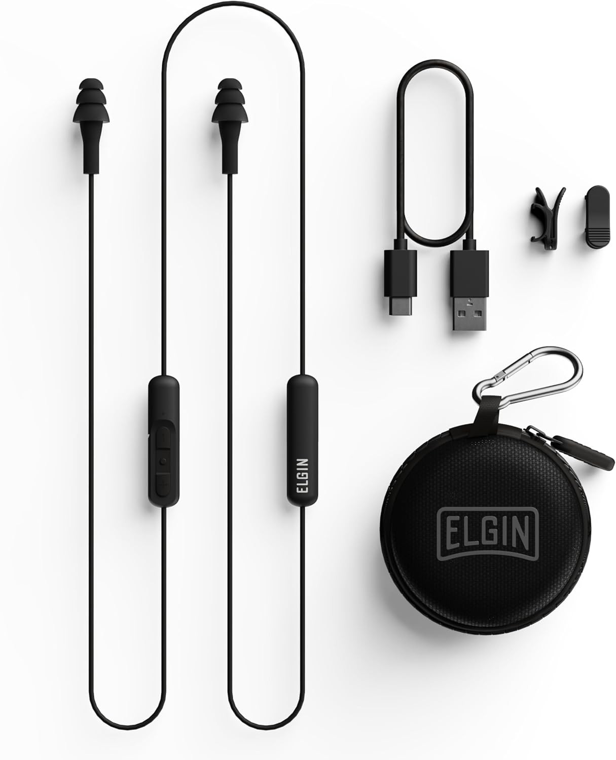 Elgin Ruckus Wireless Bluetooth Earplug Headphones, 25 Db Noise Reduction Ear Pl