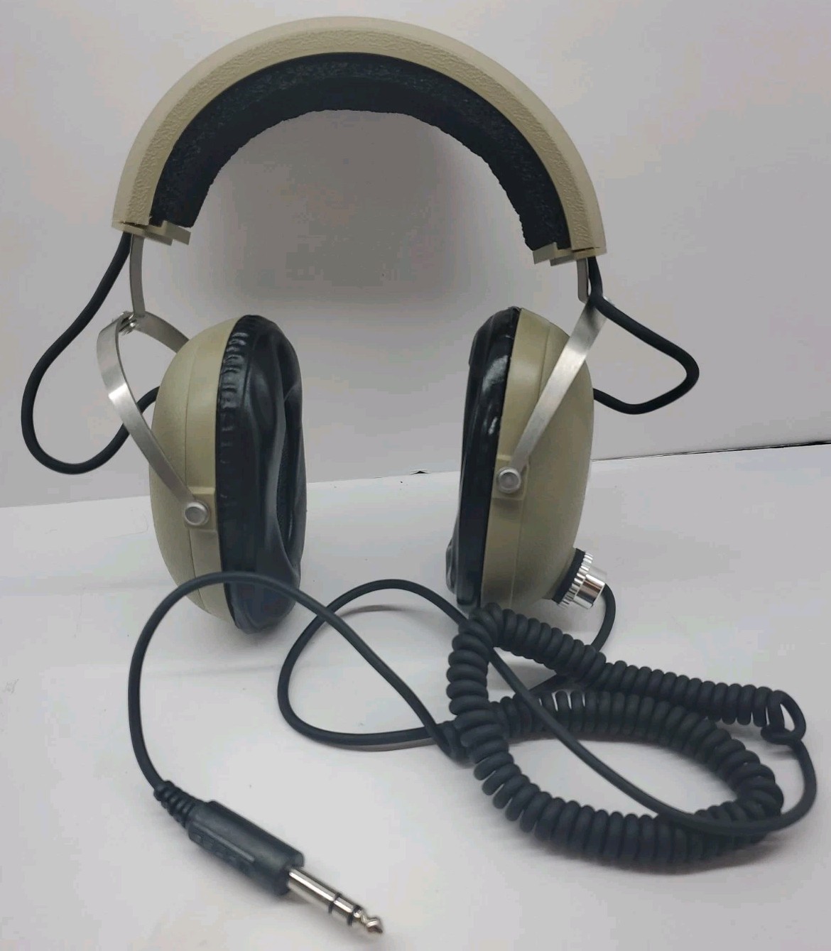 Koss Optimus PRO4AA Headband Headphones – Beige Untested For Parts/Display