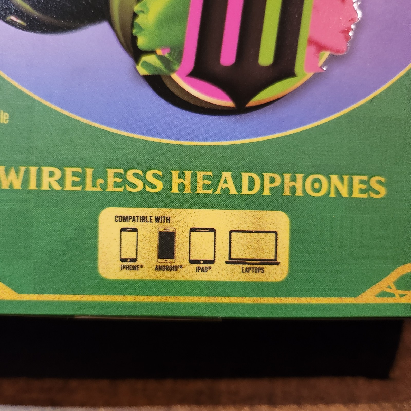 Lot of 2 NEW Wicked Headphones w/ Built-In Mic & Earbuds w/ Charging Case