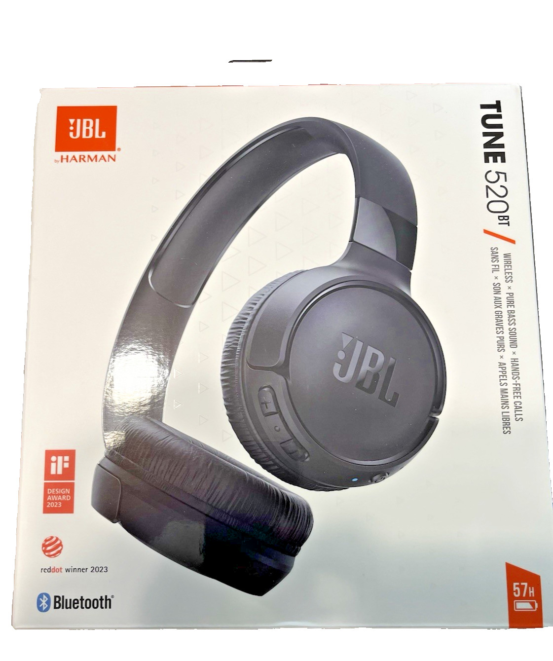 Tune 520BT – Wireless On-Ear Headphones, up to 57H Battery Life and Speed Charge