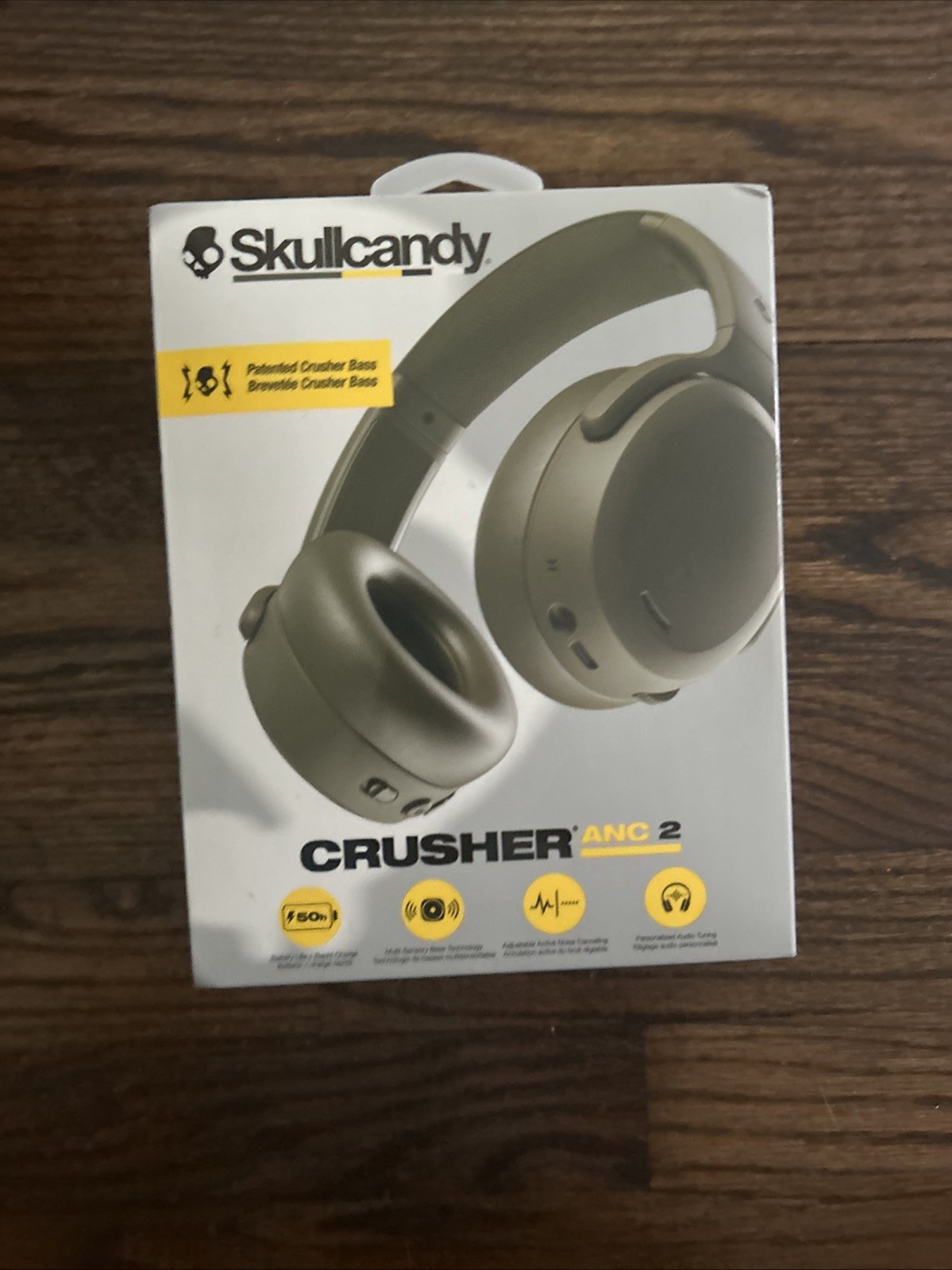 Skullcandy Crusher ANC 2 Bluetooth Wireless Headphones – Black (S6CAW-R740)