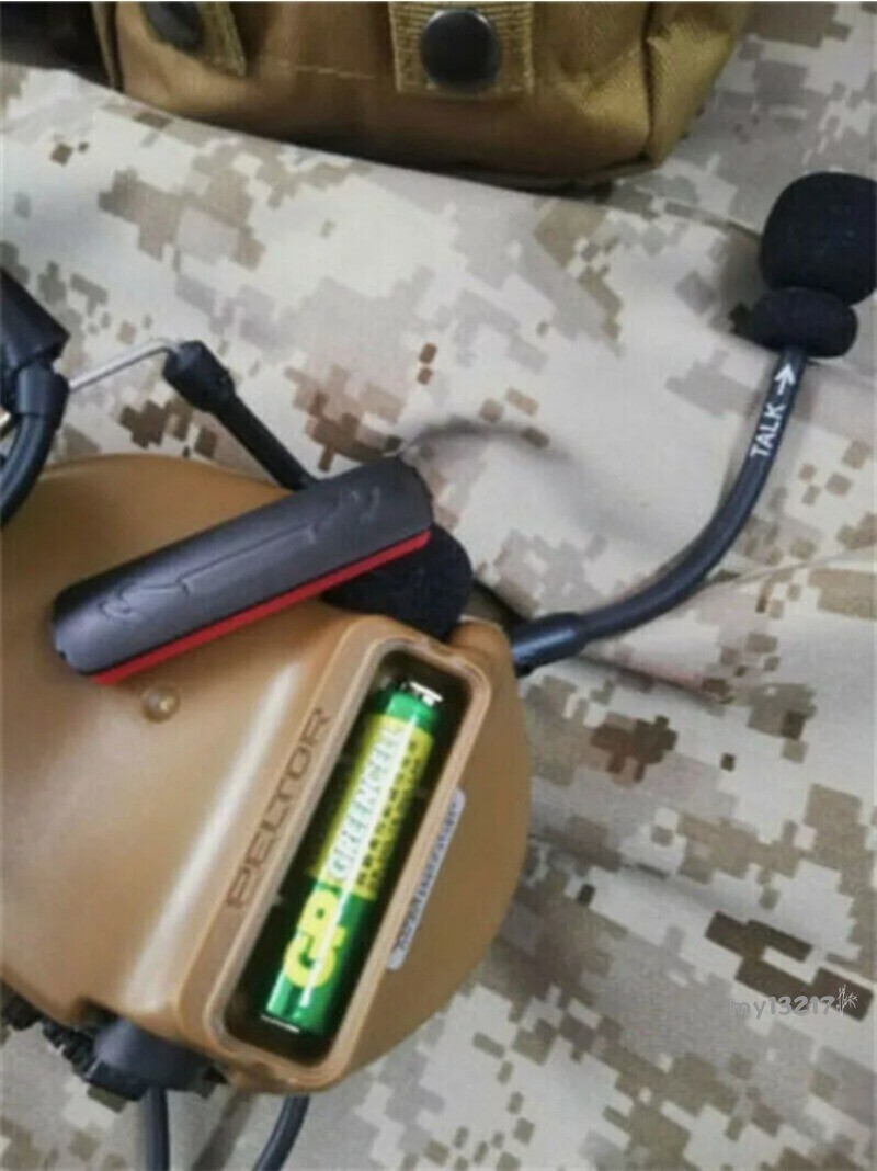 Tactical COMTAC C3 Adaptive Noise Canceling Headphone With Controller/Speaker
