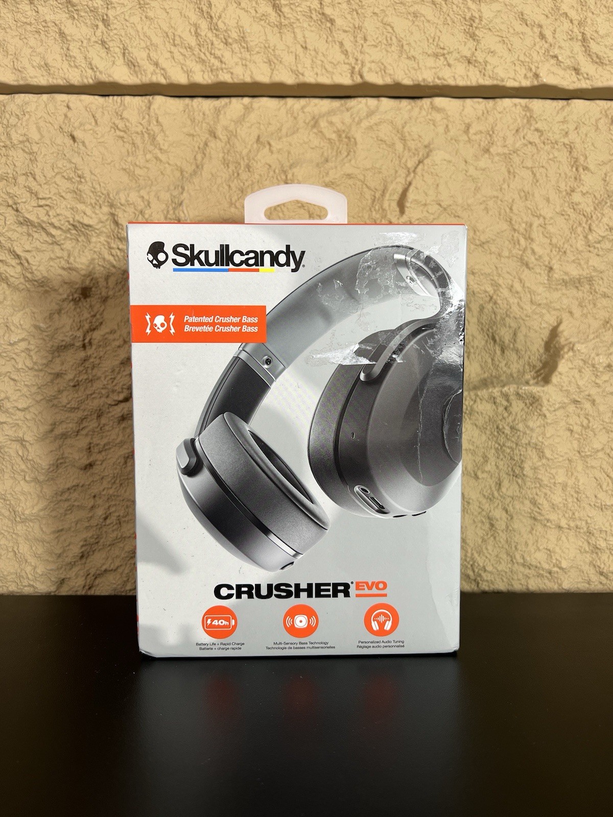 Skullcandy Crusher EVO Over the Ear Wireless Headphones – Black Factory Sealed