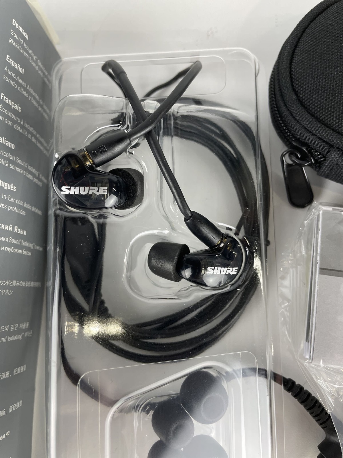 Open Box Shure SE215 Single Driver In-Ear Monitors, Black