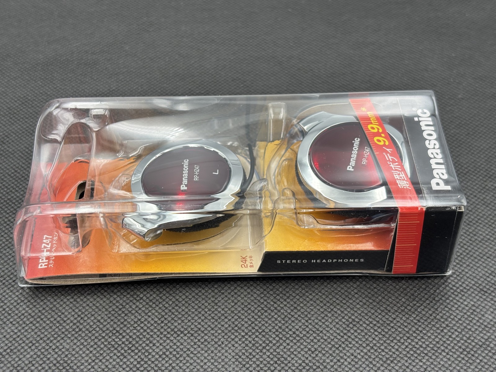 Panasonic Clip Earphone Headphone RP-HZ47-R 9.9mm Red NEW