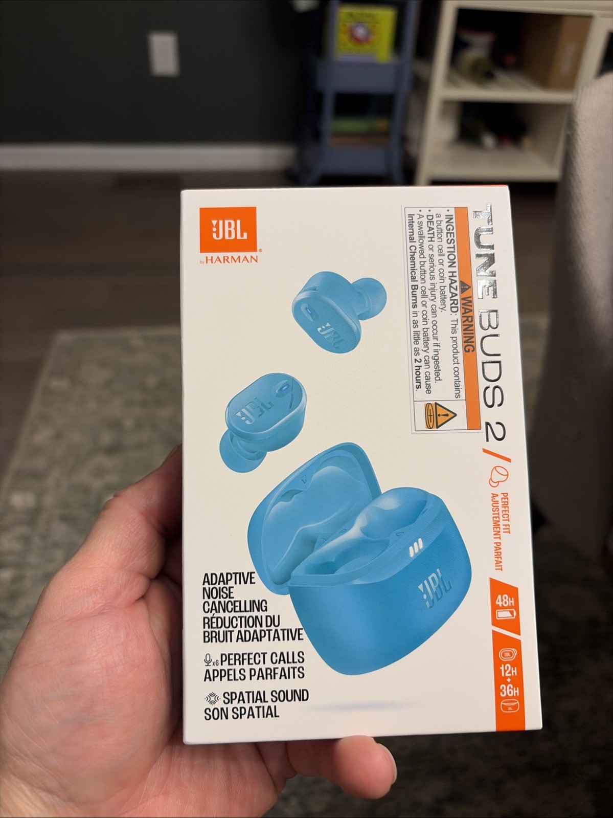 JBL Tune Buds 2 True Wireless Noise Cancelling Earbuds (Turquoise)