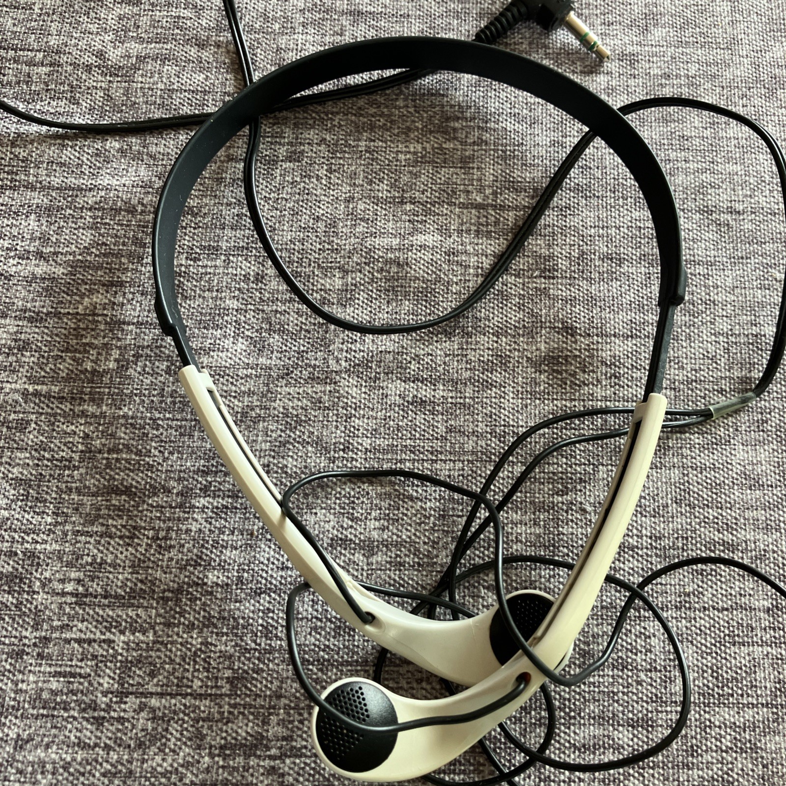 Sony MDR-W014 in-Ear Headphones White Orange Vintage Sports Walkman Vintage