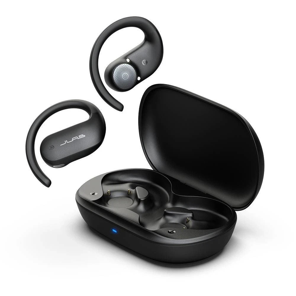 ⚡SHIP SAME DAY⚡ JLab Open Sport Wireless Bluetooth Open-ear Earbuds – Black