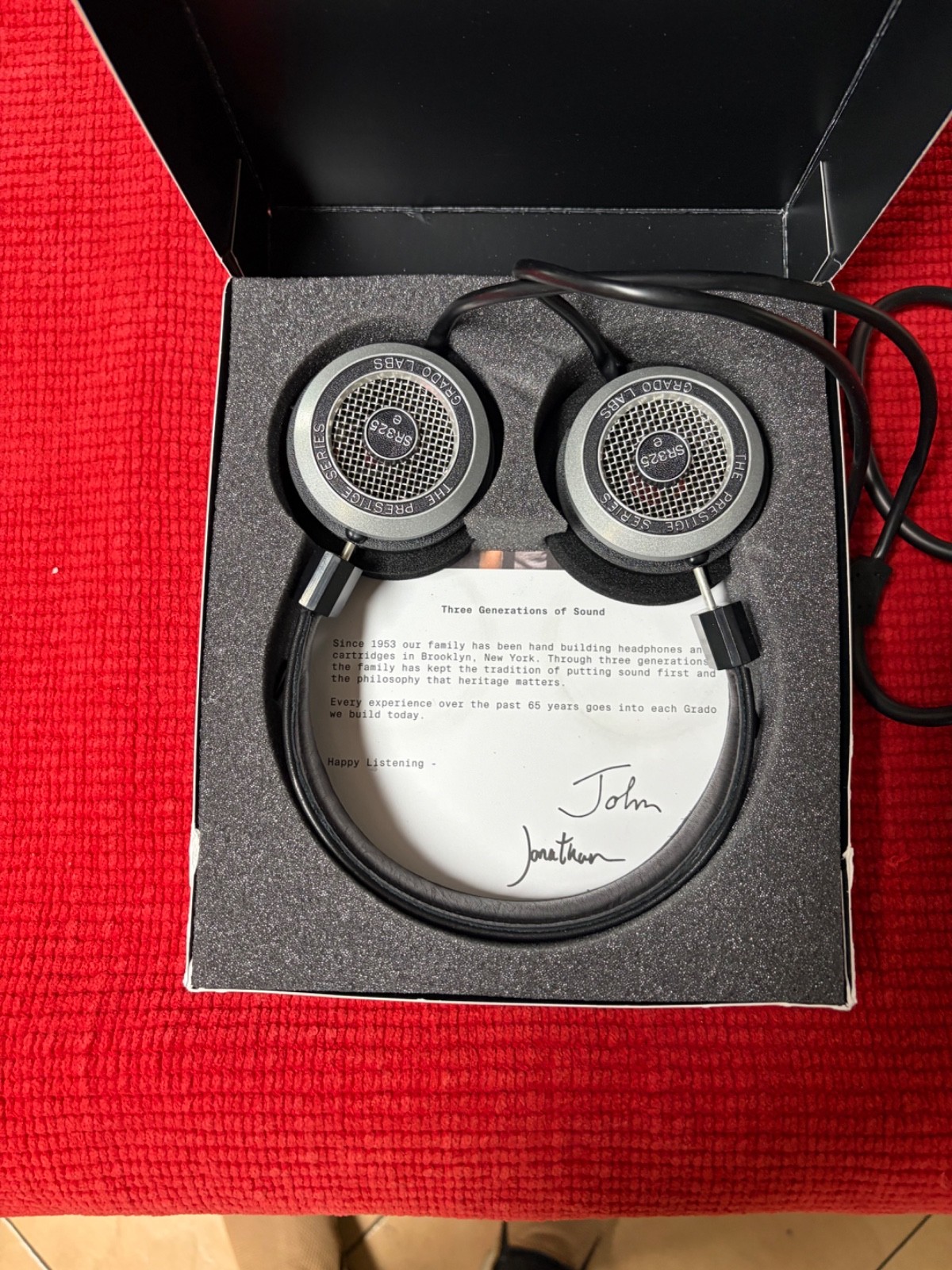 Grado Labs Prestige Series SR325e Headphones