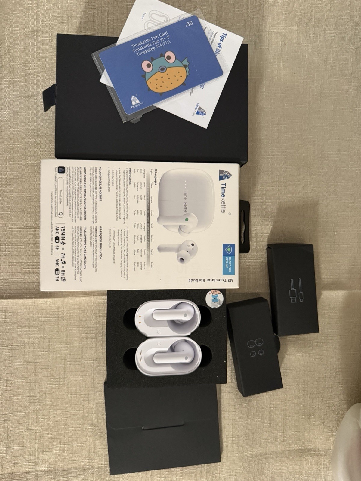 Timekettle M3 Translator Earbuds – Open Box (Excellent Condition)