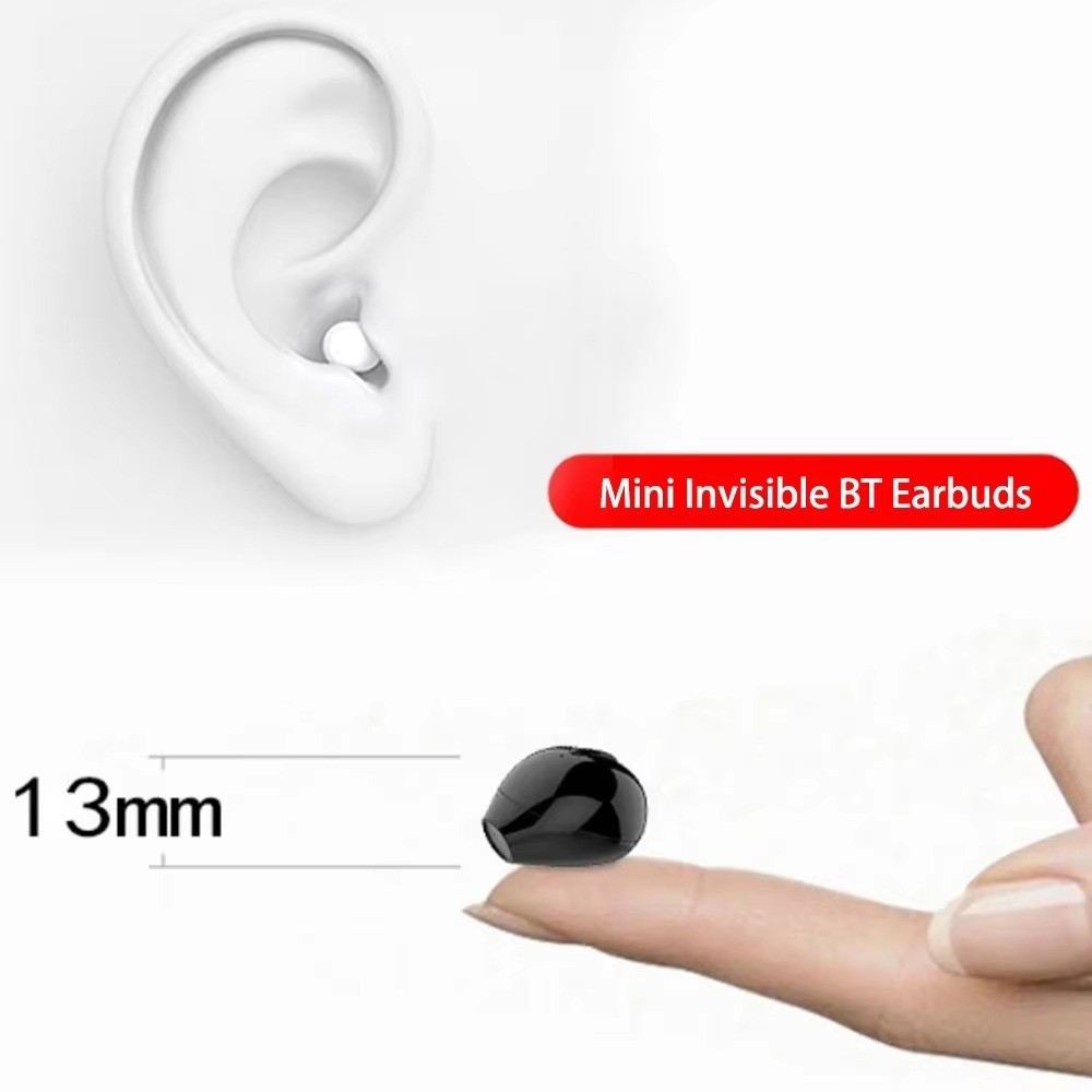 Mini Earbuds Bluetooth 5.2 Invisible Sleep Headphones Wireless Stereo Earphones