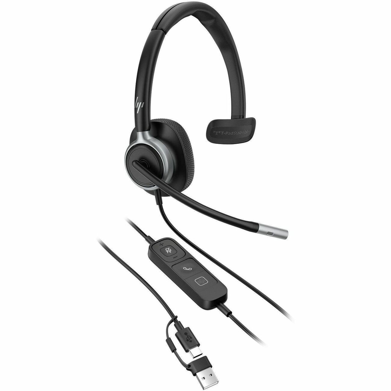 Poly Mission 615 Monaural USB Wired Headset [Bulk] [C01C3A6] (c01c3a6-ac3)
