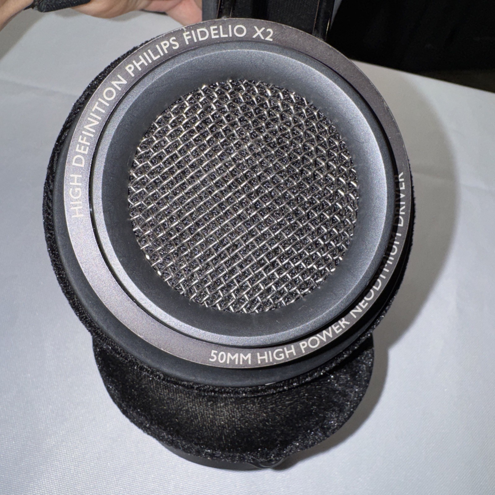 HD Philips Fidelio X2 50MM High Power Neodymium Headphone Black Tested Works ?