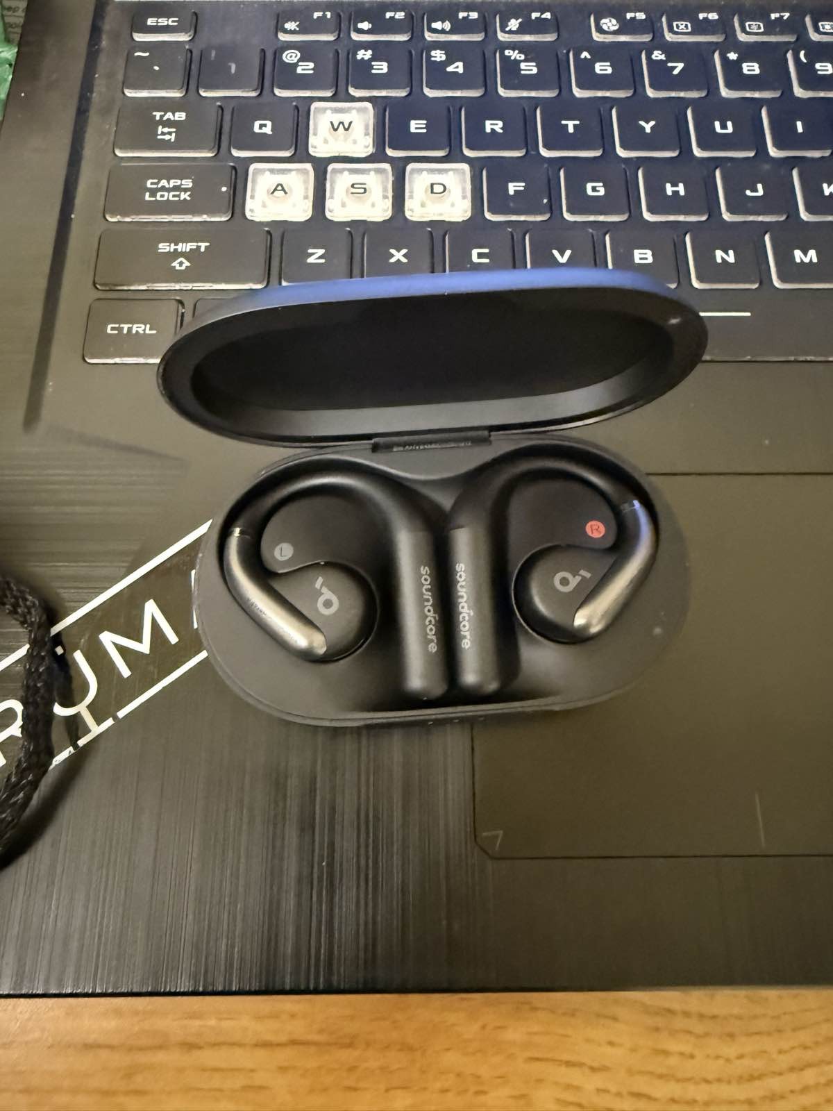 Soundcore AeroFit Pro Open-Ear Wireless Earbuds Black A3871