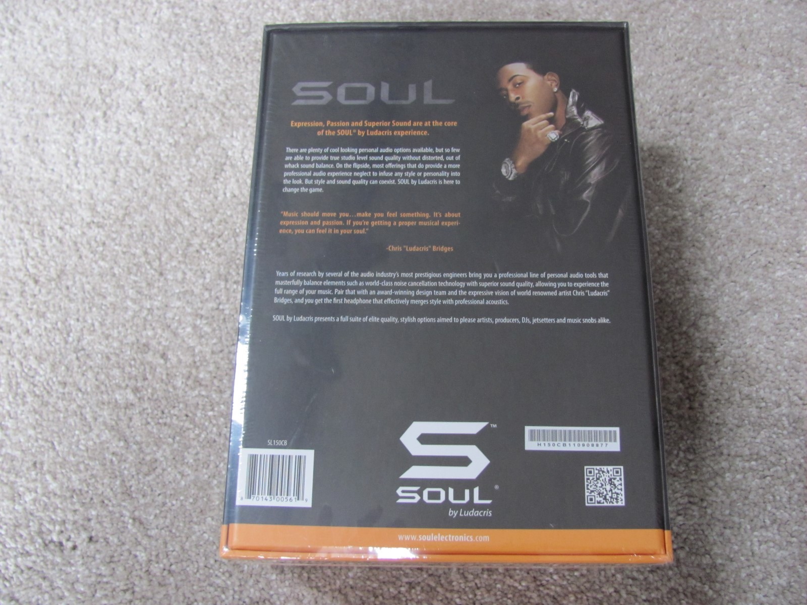 SOUL by Ludacris SL150CB Pro High-Definition On-Ear Headphones w/ in-line Remote