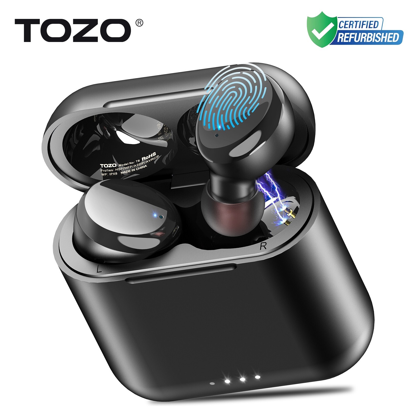 TOZO T6 Classic Edition Bluetooth 5.3 Wireless Earbuds (Renew)