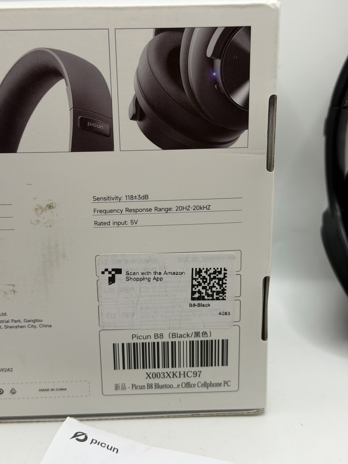 Headphones Picun B8 Bluetooth Headphones, 120H Playtime Wireless Bluetooth