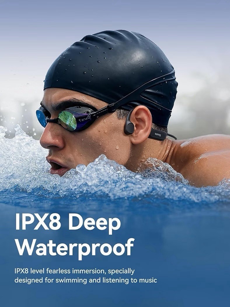 Sanag B33S Bone Conduction IPX8 Waterproof Swimming Headphones 32GB