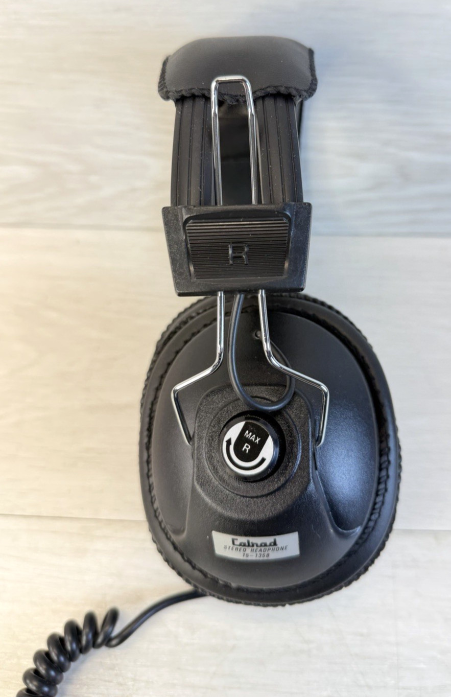VINTAGE Calrad Stereo Headphones Model 15-135B VG Condition Tested