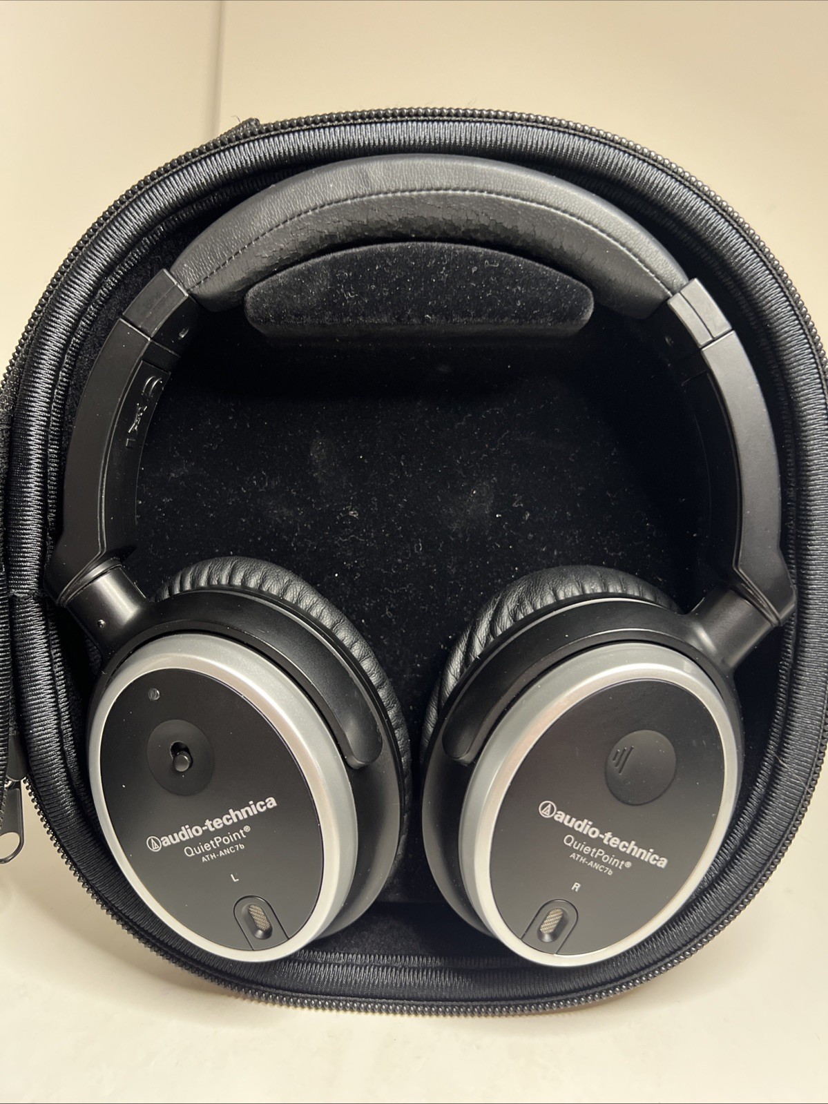 Audio-Technica ATH-ANC7B QuietPoint Headphones Active Noise Cancelling -Tested