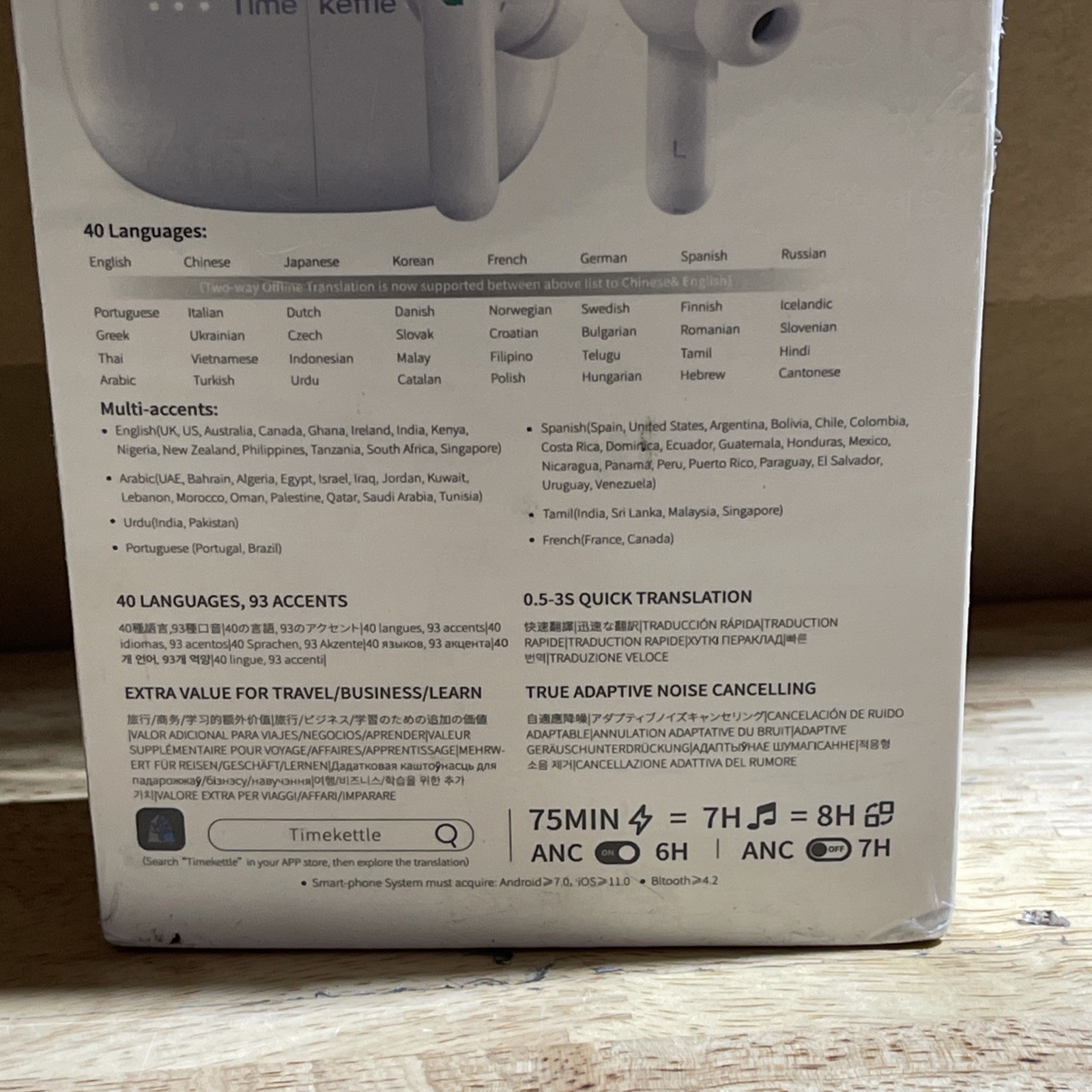 +Timekettle M3 Translator Earbuds – 40 languages – New/Sealed
