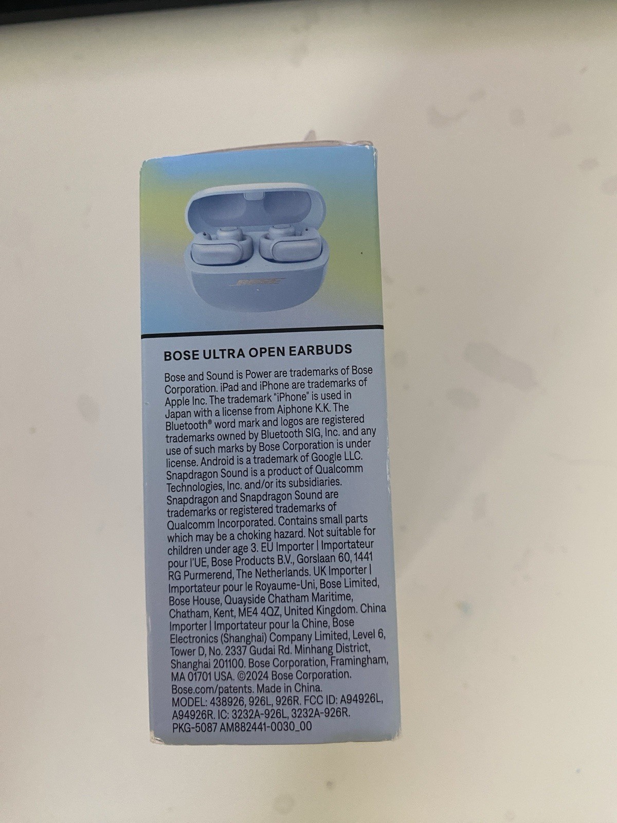 Brand New Sealed – Bose Ultra Open Earbuds Moonstone Blue