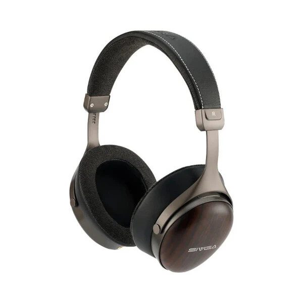 SIVGA SV021 Pro Zebrawood Closed Back HiFi Headphones Wired 50mm OFC Cable