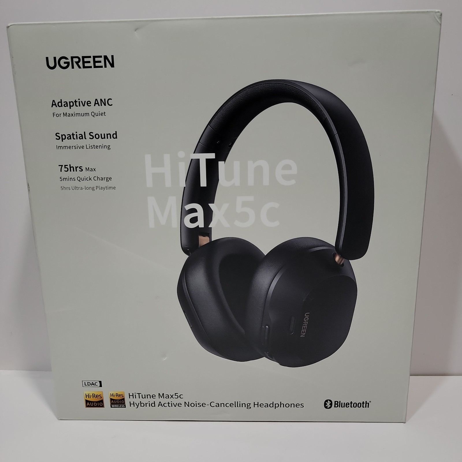UGREEN HiTune Max5c Wireless Headphones Hybrid Active Noise Canceling – Open Box