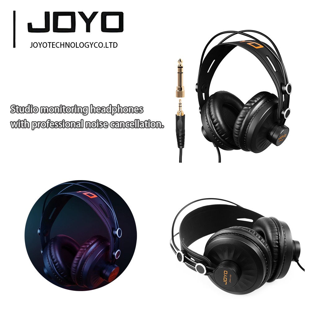 JOYO JMH-02 Wired Live Streaming Monitor Headphones for Musical Instruments（OP）