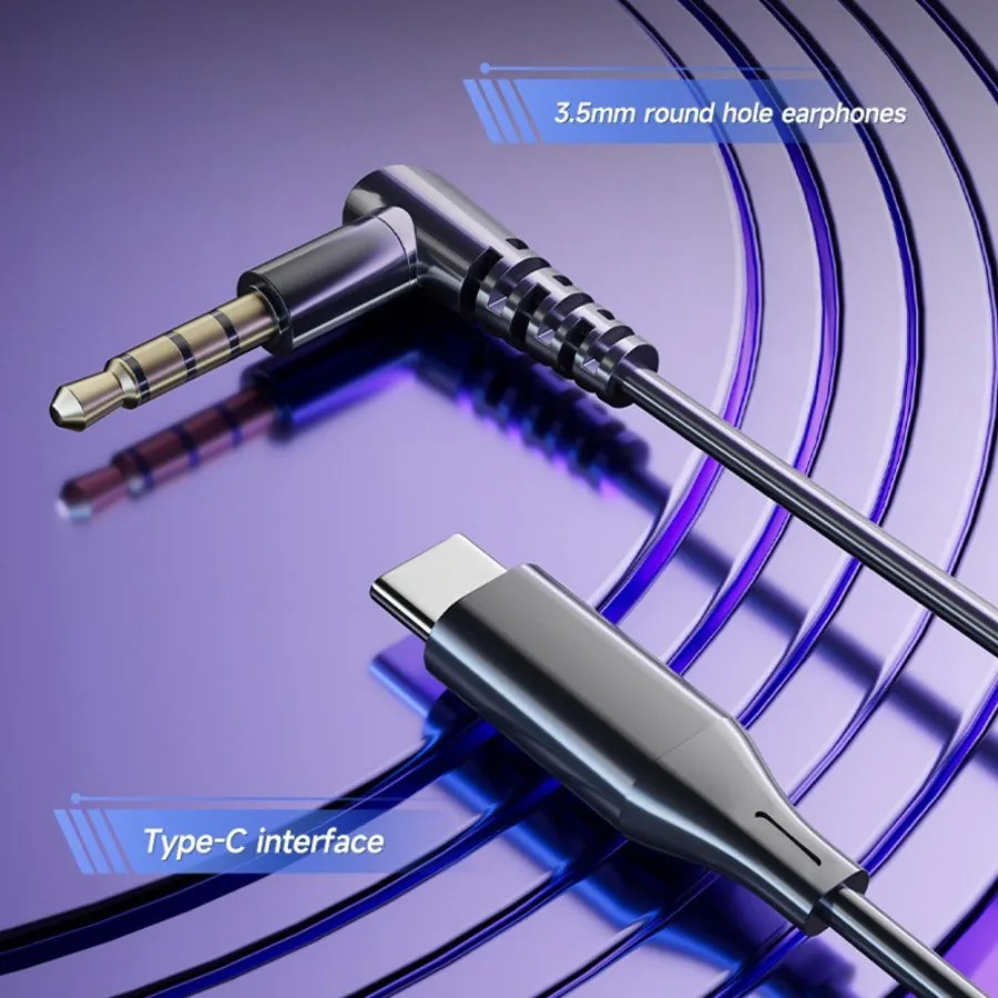 3.5mm/Type-C Dual Microphone Gaming Earphone 7.1 Surround Sound Hifi Stereo