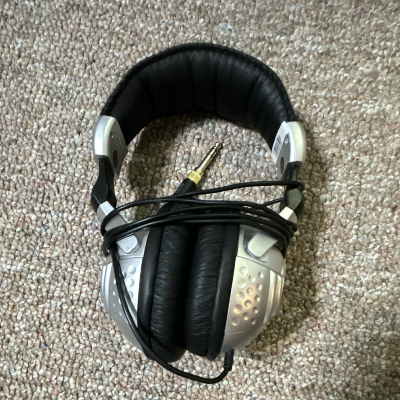 Behringer HPS3000 Silver Black Headband Over-Ear Headphones 6.35mm Double