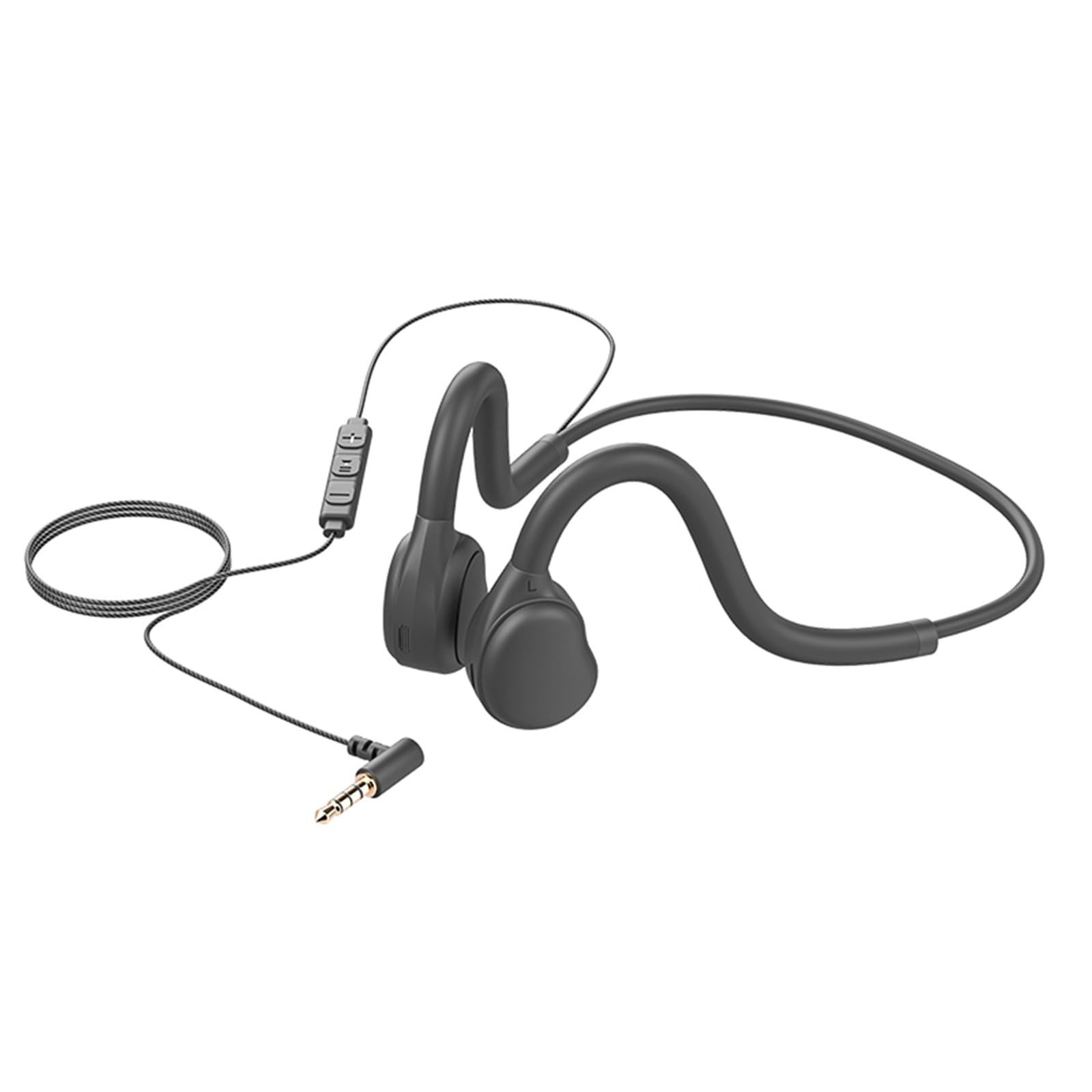 Air Conduction Open Ear Headphones 3.5Mm Wired Headphones & Built-In Microphone