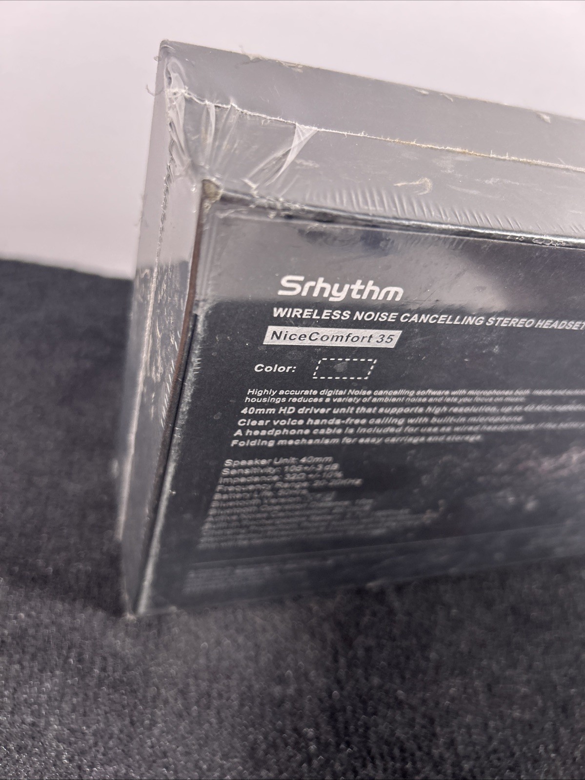 Srhythm NiceComfort 35 (2nd Gen) Hybrid Noise Cancelling Headphones – Read Discr