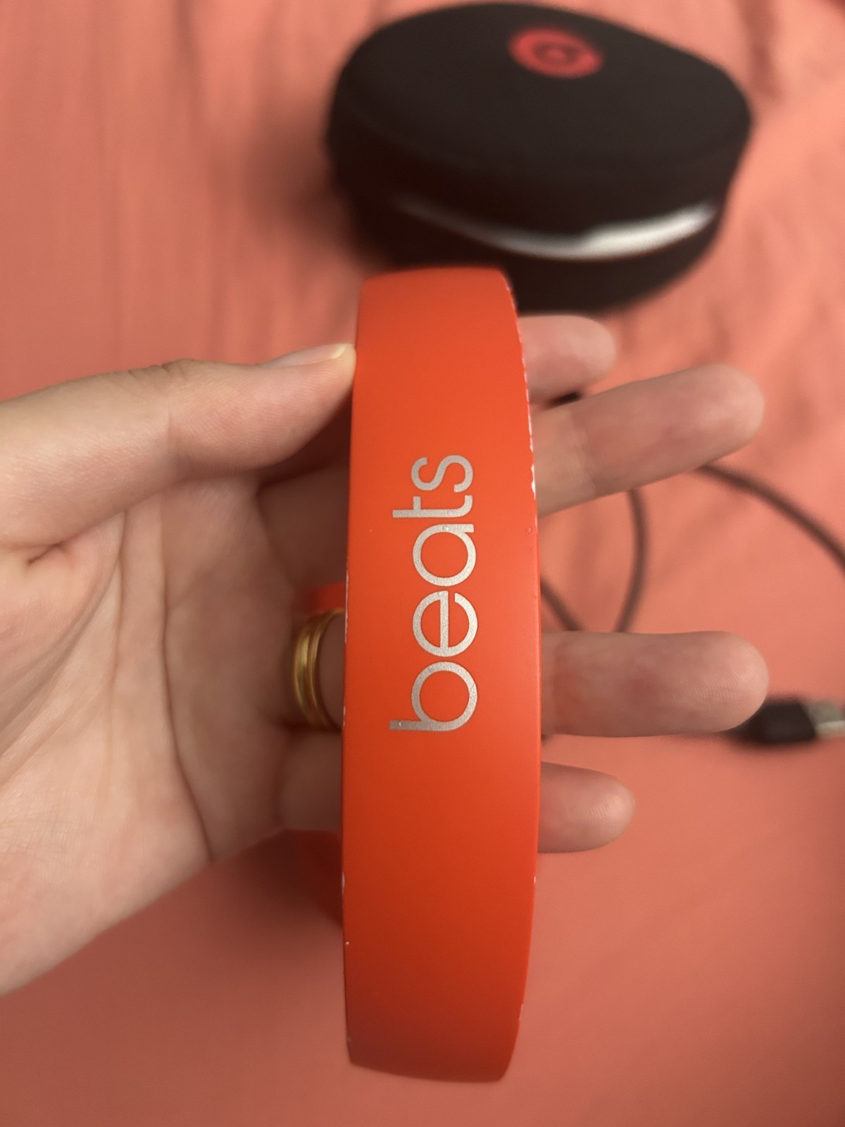 Beats Solo3 Wireless On-Ear Bluetooth Headphones with Apple W1 Chip – Red Citrus