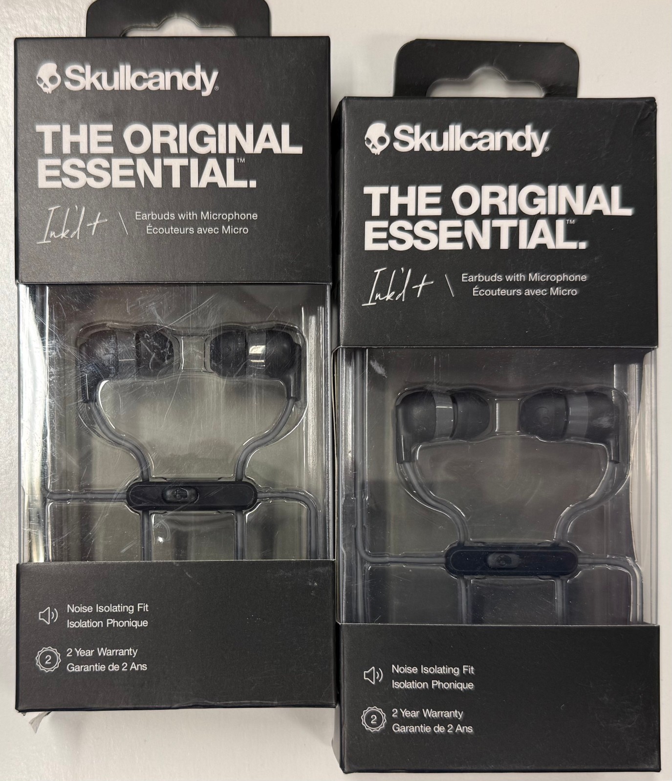 Skullcandy “Ink’d+” Earbuds w/Microphone (BLACK)(S2IMY-M448)(118)