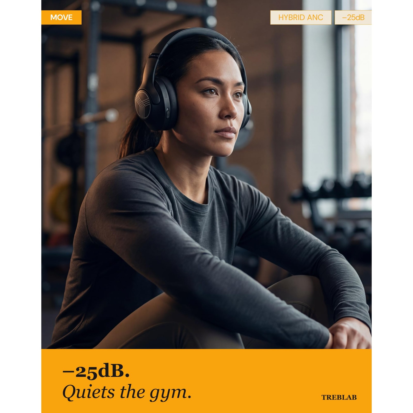 TREBLAB Z2 Sports Wireless Headphones Bluetooth HD Sound, Deep Bass, 35H Battery