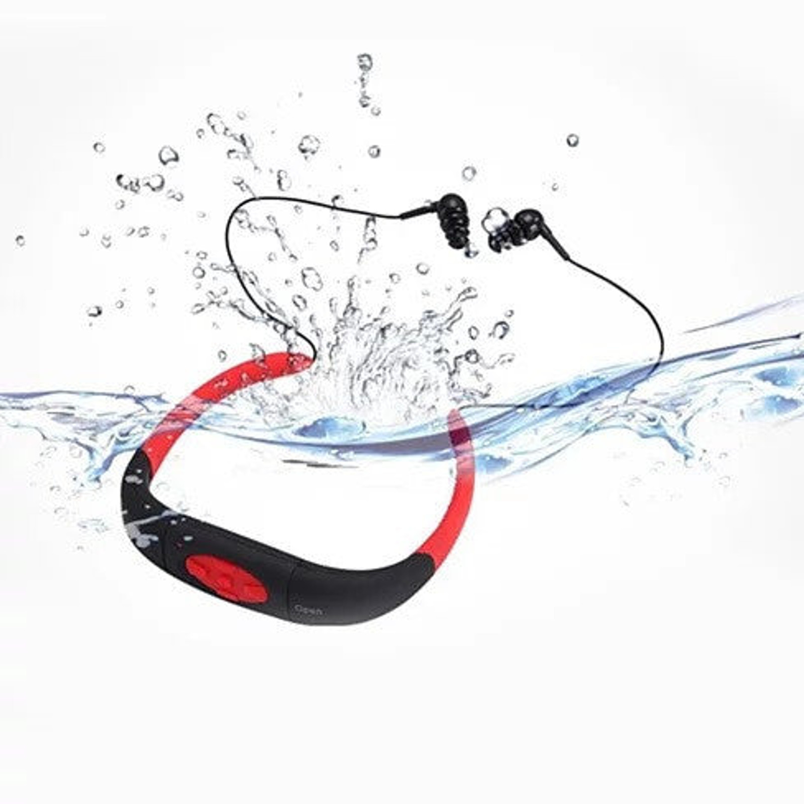 Aqua Tunes Bluetooth Waterproof Sports Headphones BLACK
