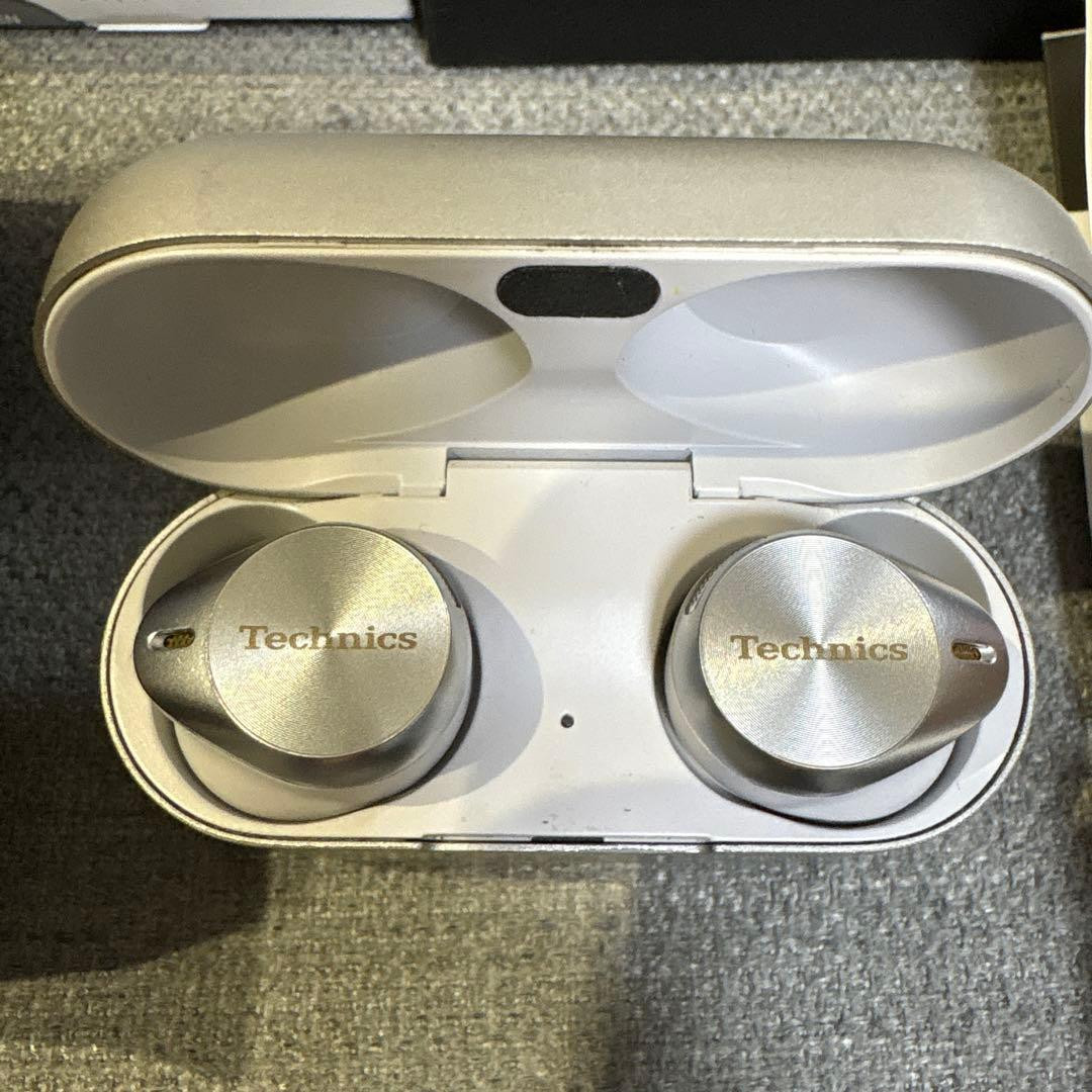 Technics EAH-AZ80 Wireless Earphones Silver Bluetooth Noise Canceling W/Box