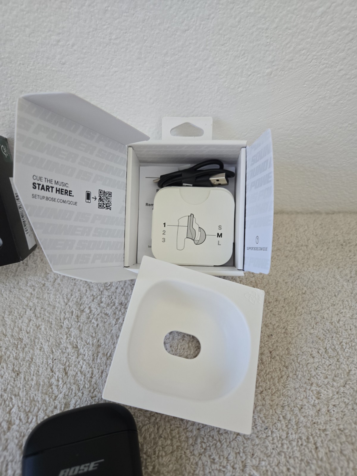 NOB Bose Quietcomfort Ultra 1st Gen In-Ear Wireless Bluetooth Earbuds Black NOB