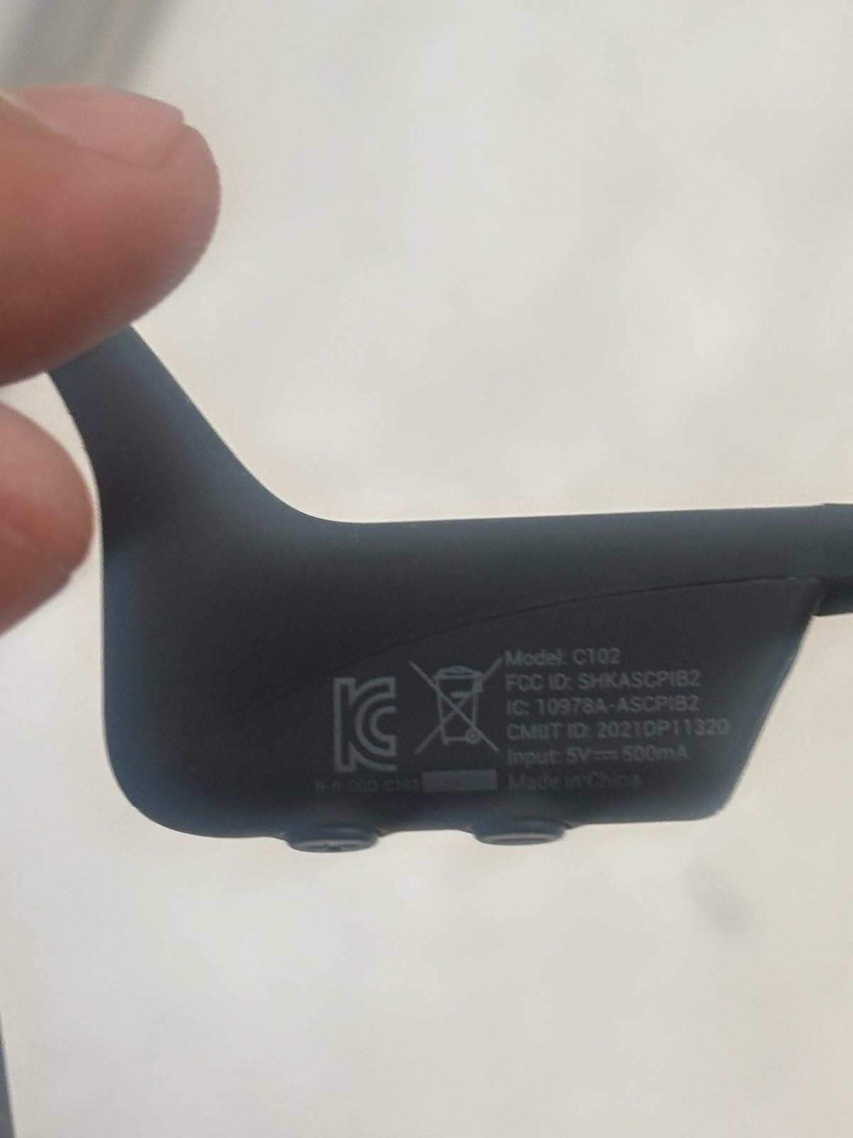 SHOKZ C102 Bone Conduction Bluetooth Headset w/ Boom Mic – Black
