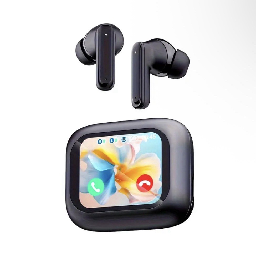 Bluetooth Earbuds – HiFi Stereo Sound, LCD Touch Display, HD Calls