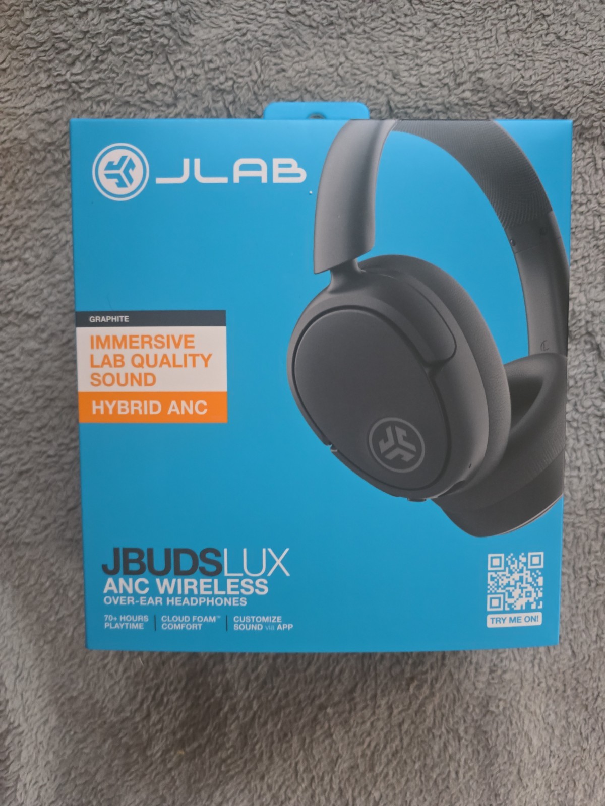 Sealed JLab JBuds Lux ANC Over-Ear Headphones – Graphite