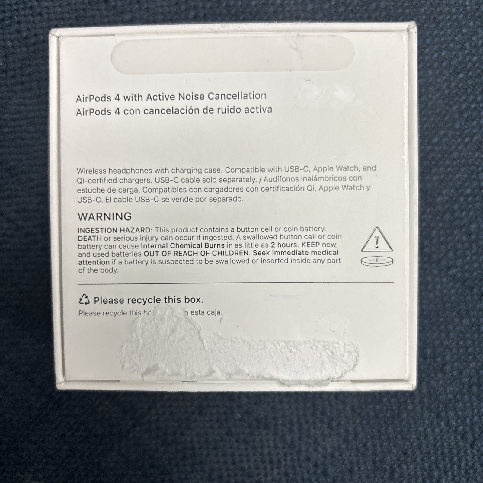 Apple AirPods 4 (ANC) Active Noise Cancellation Wireless Earbuds w/ Case White
