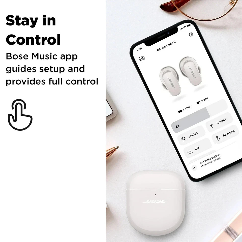 Bose QC Earbuds II Wireless In-Ear – Noise Canceling, All Colors (Very Good)
